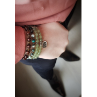 Green Gold Brown armbanden set